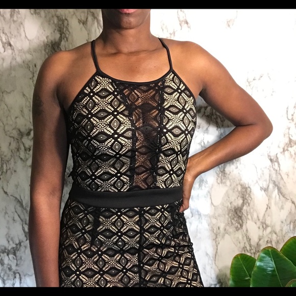 Lace Black Jumpsuit - Picture 4 of 8